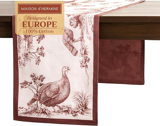 Maison d' Hermine Table Runner 100% Cotton Double Layer Table Runners 72 inches by MaisondHermine