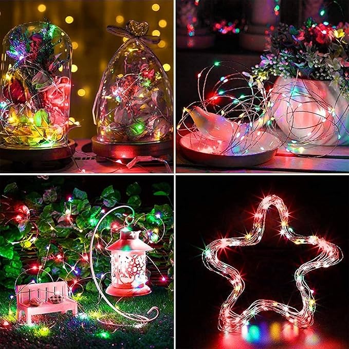 4-Pack Multicolor Christmas Fairy Lights Battery Operated - Image 3