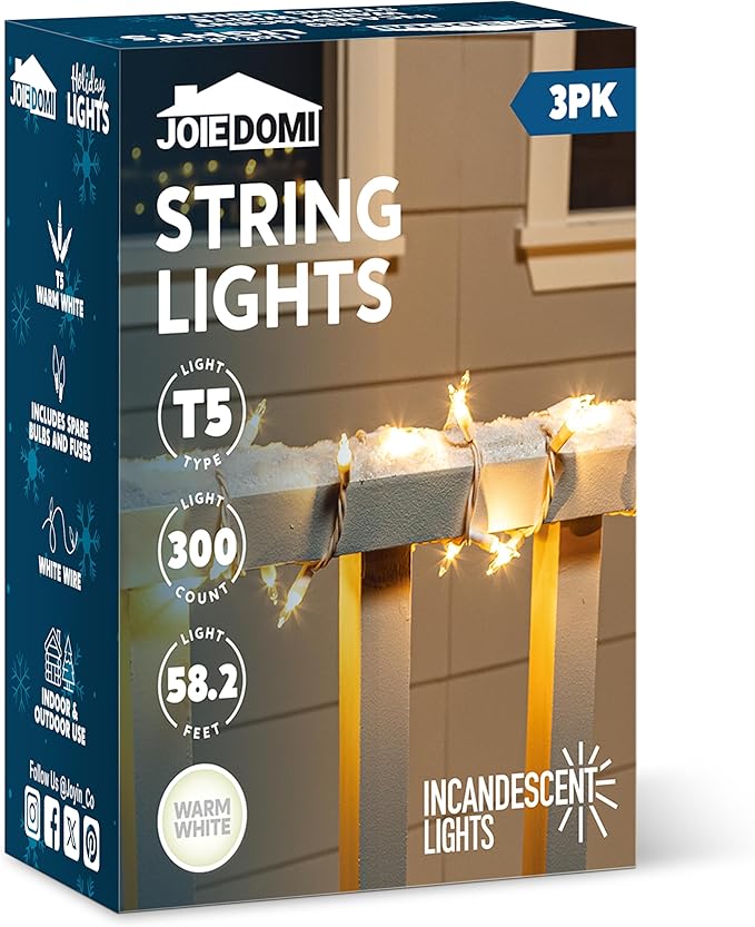 Joiedomi Christmas String Lights Indoor, 300 Mini Warm Fairy Light, 64.5FT - Image 9