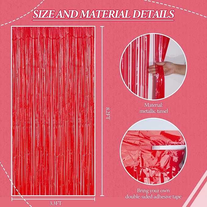 3 Pack Foil Fringe Backdrop - Image 2