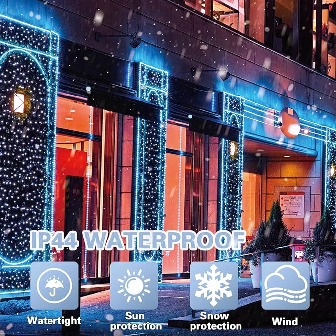 LAMPHOME 66ft Christmas Decorative Mini Lights, 200 LED Transparent Wire Fairy - Image 3