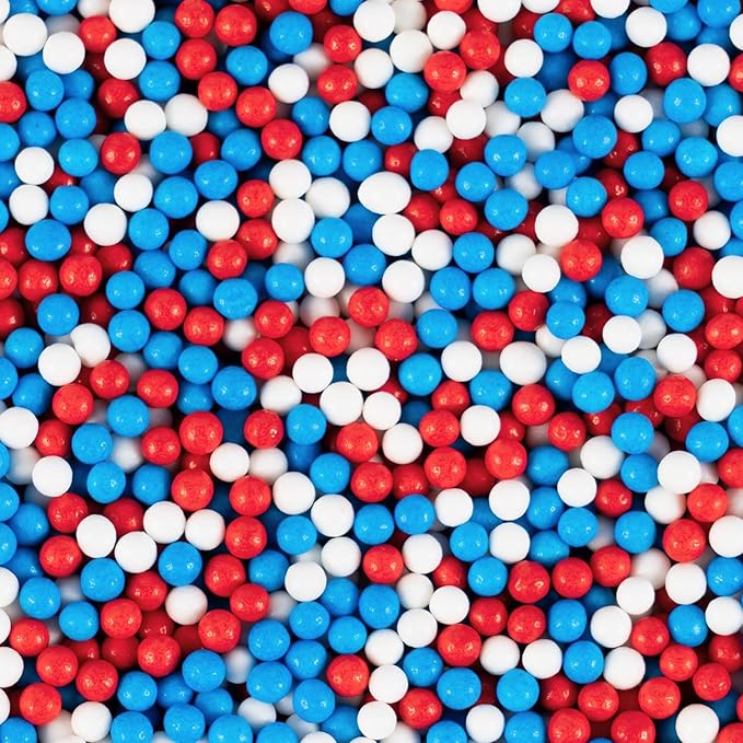 Red White & Blue Sprinkles for Baking - Image 3