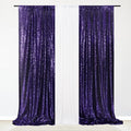 Eternal Beauty Sequin Backdrop Curtains, 2x8 Ft-2 Panels Purple Back Drop by EternalBeauty