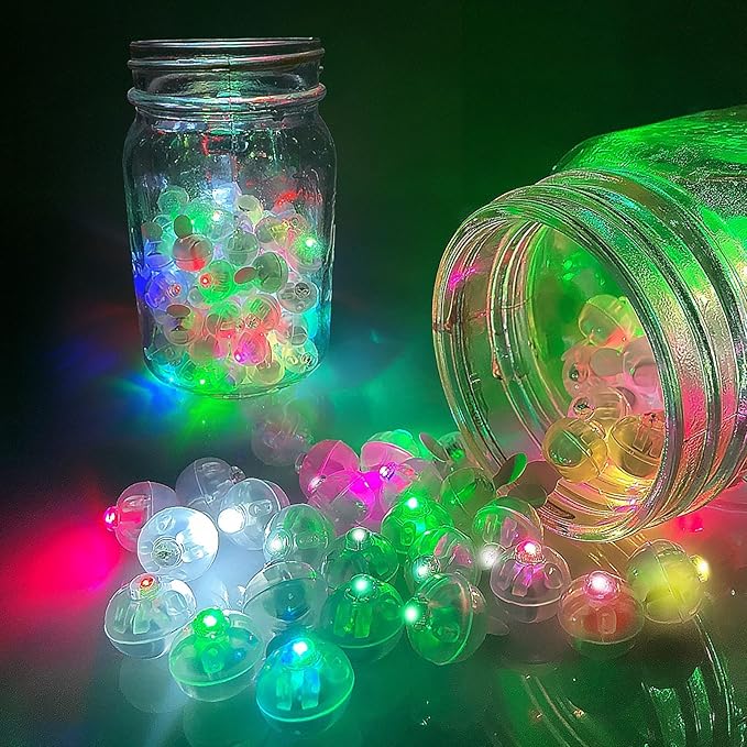 Aogist 100pcs Mutilcolor Balloon Lights, Long Standby Time Waterproof Mini Ball - Image 3
