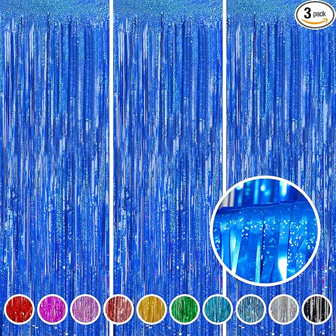 Foil Fringe Curtains Party Decorations by Melsan