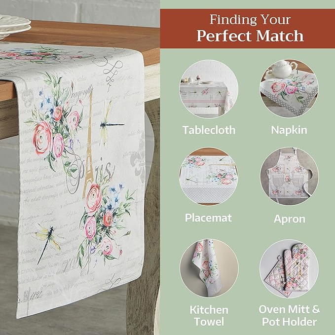 Maison d' Hermine Table Runner 100% Cotton Double Layer Table Runners 108 - Image 5