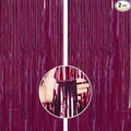 PartyWoo Foil Fringe Curtains, Fringe Backdrop, Party Backdrop Curtain by PartyWoo