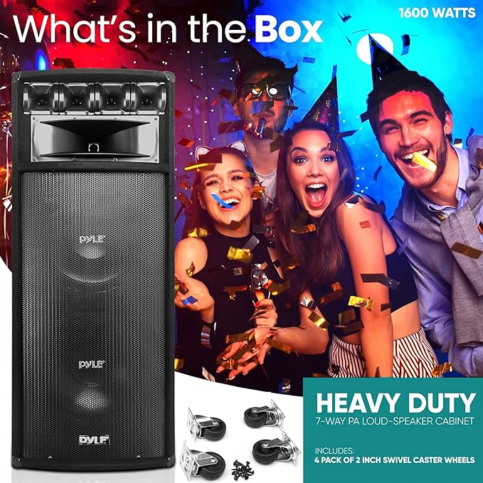 Pyle Portable Cabinet PA Speaker System - Image 8