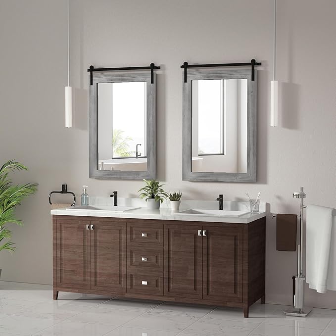 COGOOD Farmhouse Bathroom Mirror - Image 3