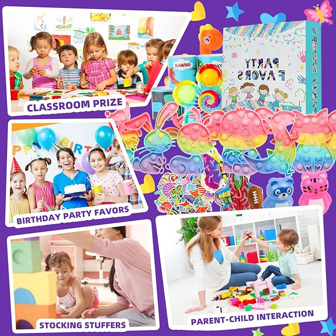 1000Pcs Fidget Toys Pack, Bulk Party Favors - Image 5