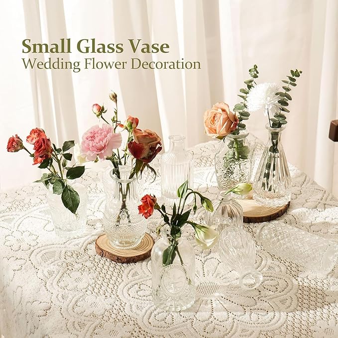Mini Bud Vases Set of 32 As Wedding Centerpieces - Image 4