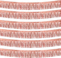 6 Pack 10 Feet Rose Gold Foil Fringe Garland Metallic Tinsel Streamers Banner by Clayghsen