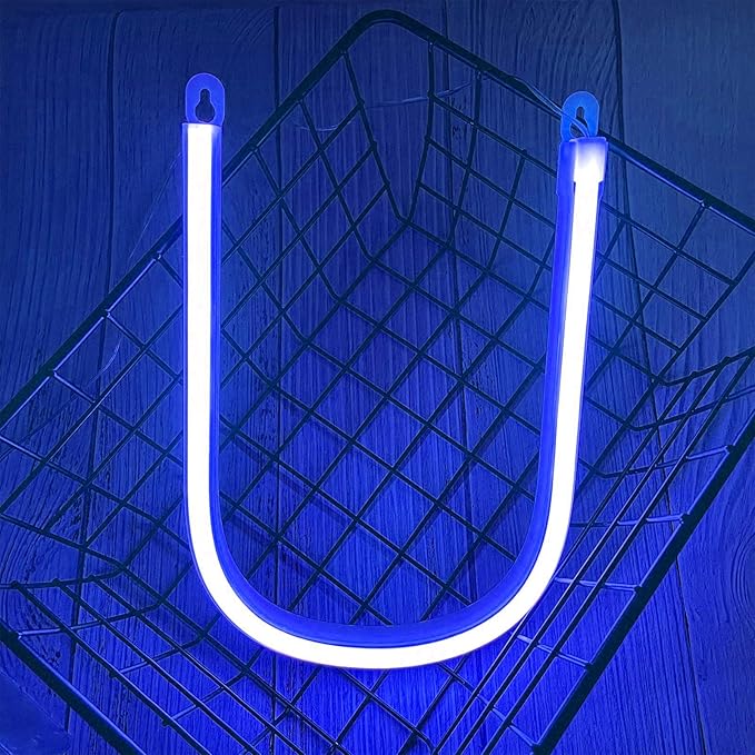 ENUOLI Light Up Letters Neon Signs, Birthday Party, Valentine’s Day Word-Blue - Image 2