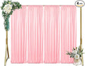 ShinyBeauty Pink Sequin Backdrop 4x10ft Sequin Backdrop Curtains 4 Pack Backdrop by ShinyBeauty