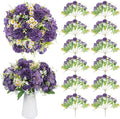 12 Packs Peonies Artificial Flowers, Silk Artificial Peonies Flowers Fake Peony by GOSTADY