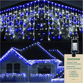 KNONEW Christmas Lights Outdoor Decorations 400 LED 33ft 8 Modes Curtain Fairy by KNONEW