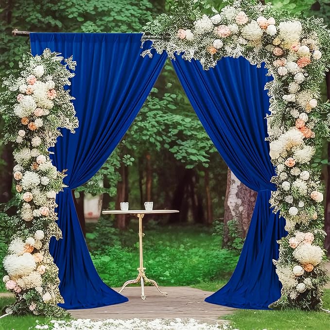 MEETSKY Royal Blue Backdrop Curtains by MEETSKY