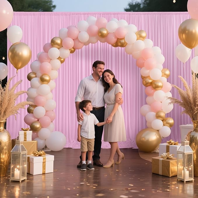 30x10ft Backdrop Curtains for Parties, 6 Panels 5x10ft Photography Backdrop - Image 6