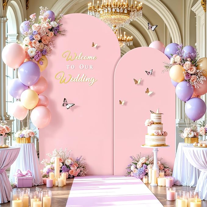 7.2FT 6FT Arch Backdrop Cover for Wedding, Birthday Party Decor, Chiara - Image 3
