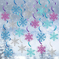 20 Pack Frozen Snowflake Hanging Decorations by PERFQUKidsPartySupplies