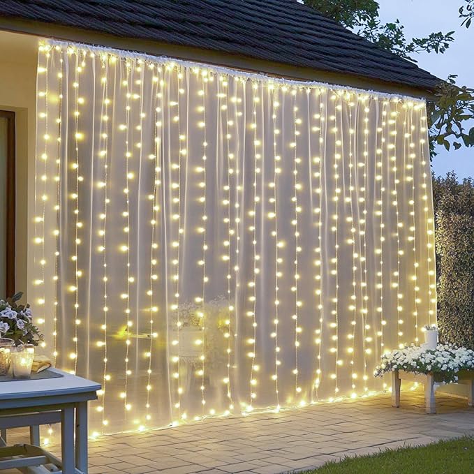 Fairy Curtain Lights, 200 LED Upgraded Tangle-Free Hanging Lights - Image 5