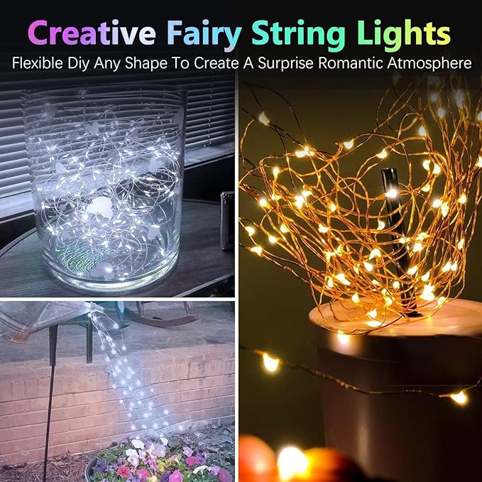 6 Pack Fairy Twinkle Lights Battery Operated, 3 Pack Cool Whie & 3 Pack Warm - Image 7
