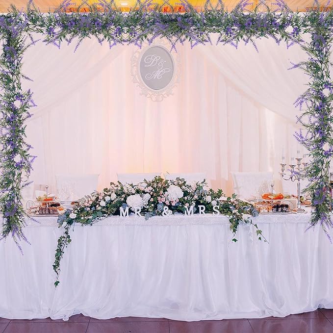 MAKHOT 6Ft Purple Lavender Artificial Garland Decor, Spring Summer All Year - Image 3