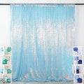 ShinyBeauty Iridescent Auqa Sequin Backdrop 10FTx10FT Photo Backdrops Blue by ShinyBeauty