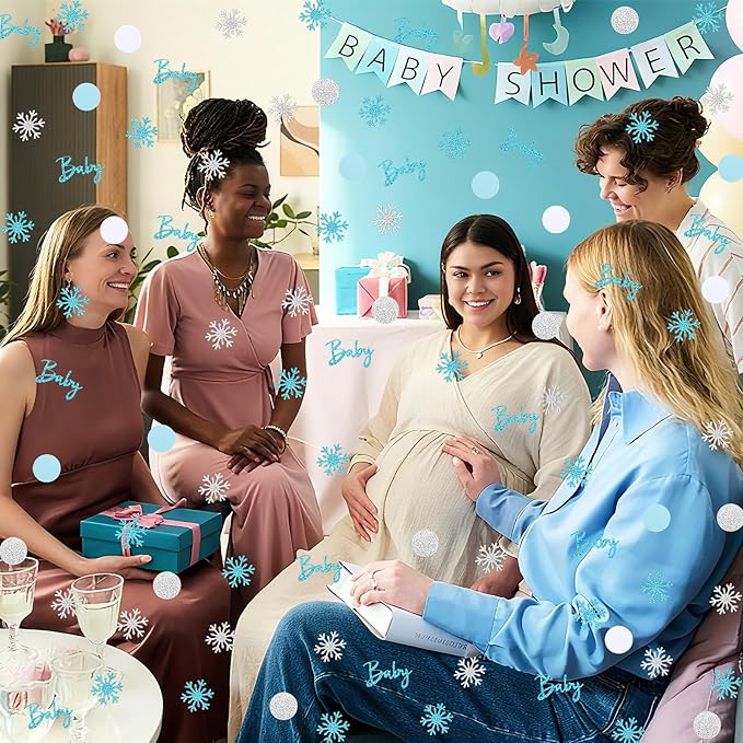 MARFOREVER Winter Baby Shower Table Confetti - Image 4
