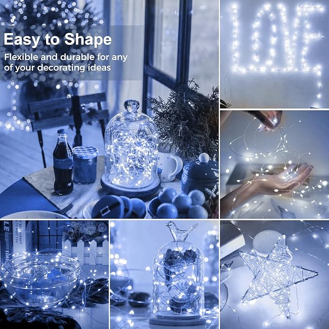 kolpop 30 Pack LED Fairy Lights Battery Operated, 7FT 20 LED Mini Twinkle - Image 3