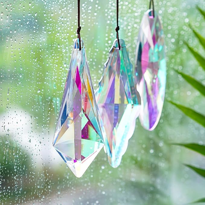 3 Pack 5'' Large Crystal Prisms Suncatchers - Image 4