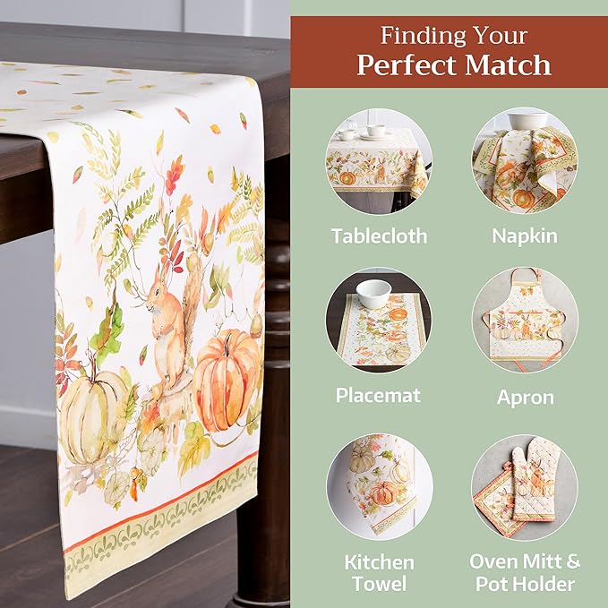 Maison d' Hermine Table Runner 100% Cotton Double Layer Table Runners 108 - Image 5