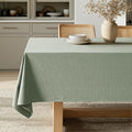MIULEE Sage Green Linen Cottton Table Cloth Rectangle Tablecloth Waterproof by MIULEE