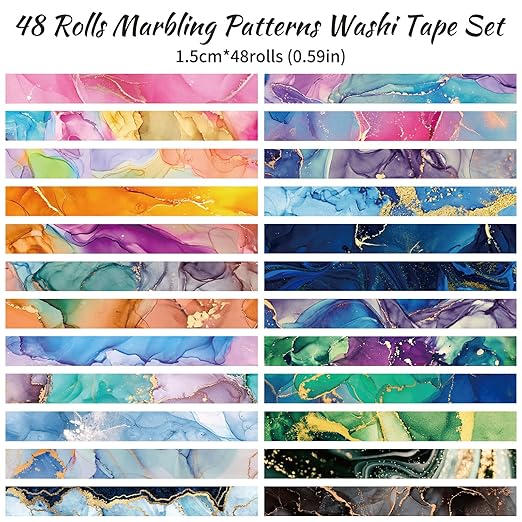 48 Rolls Washi Tape Set - Image 3