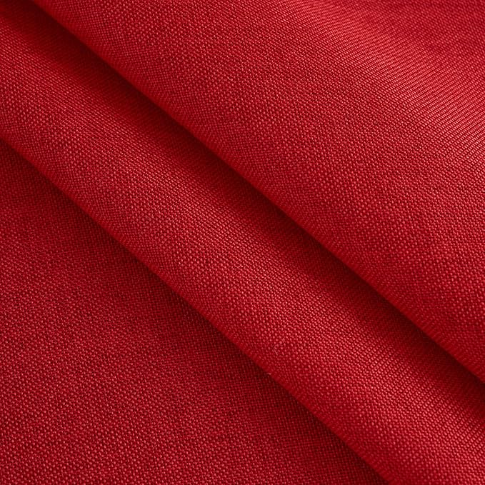 NLMUVW Red Linen Tablecloth Round, Christmas Table Cloth Water Resistant - Image 5