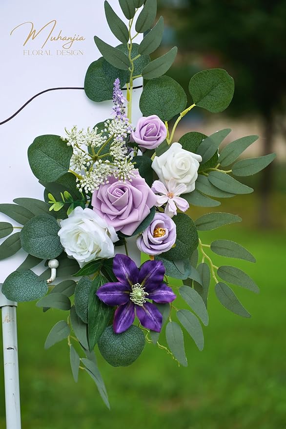Muhanjia Wedding Sign Faux Flower Swag - Image 7