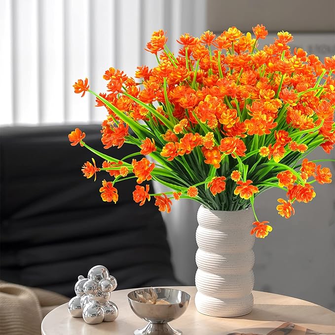 AmyHomie 20 Bundles Artificial Fall Flowers - Image 4