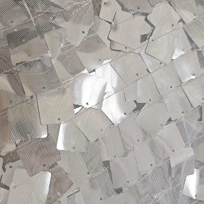 Silver Sequin Backdrop 8ft * 8ft 1 Panel, Shimmer Wall Backdrop Photobooth Props - Image 7