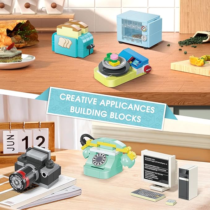 Building Toys for Girls Gift, Mini Building Blocks Appliances for Kids - Image 5