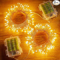 2 Pack Fairy Lights Battery Operated, 5Ft 60 LEDs Firecracker Twinkle Lights by Minetom