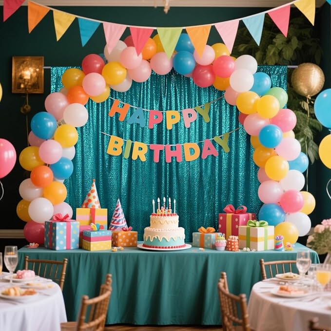 SquarePie Sequin Backdrop Curtain Not See Through Thick Glitter Background - Image 4