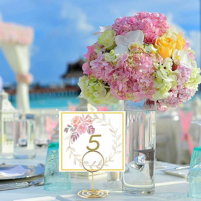 26Pcs Table Number Holders, Place Card Holders, Wire Picture Holders, Small - Image 5