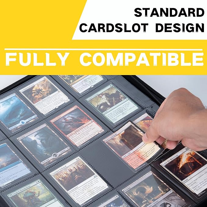 1600+ Pockets Trading Card Binder, 16-Pocket Card Ablum Compatible - Image 5