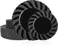 U-QE 60 Pcs Black Plastic Plates by U-QE