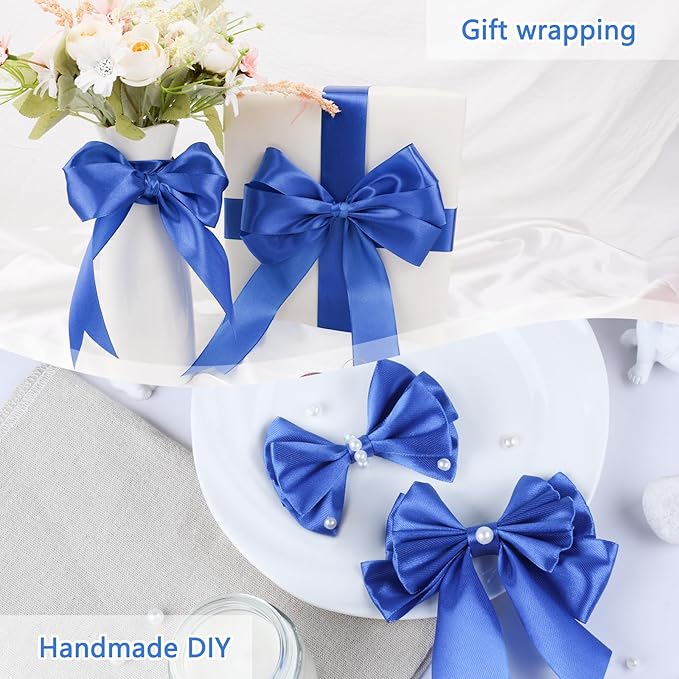 NESCCI 100 Yards Ribbon, 1-1/2 Inch Satin Ribbon, Single Face Satin Ribbons - Image 5