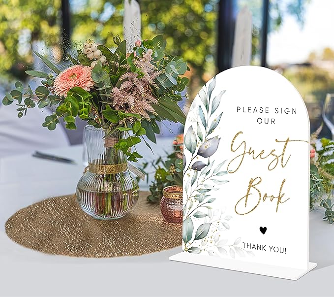 Acrylic Wedding Signs, Wedding Reception Signage, Bridal Shower Table Decor - Image 4