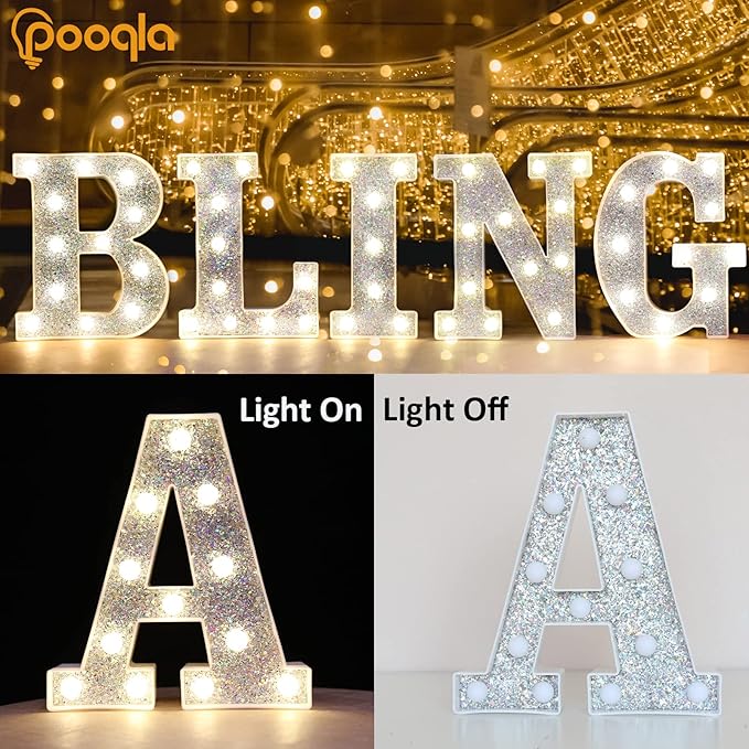 Pooqla Light Up Letters, LED Marquee Letters - Image 2