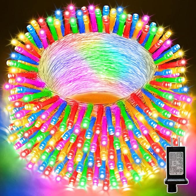 LAMPHOME 100 LED Easter String Lights, 33 FT Colorful Connectable Waterproof by ULL