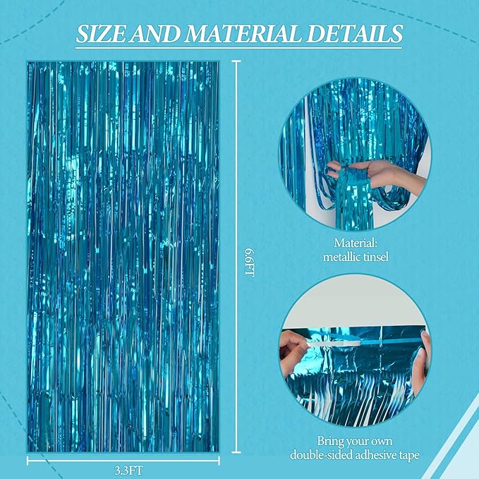 3 Pack Foil Fringe Backdrop - Image 3