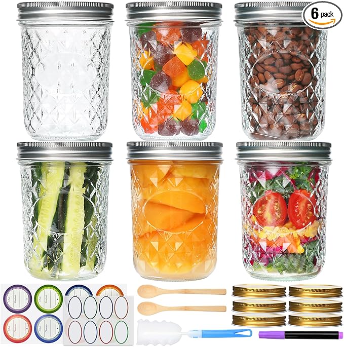 Mason Jars 16oz, Canning Jars by Ufrount